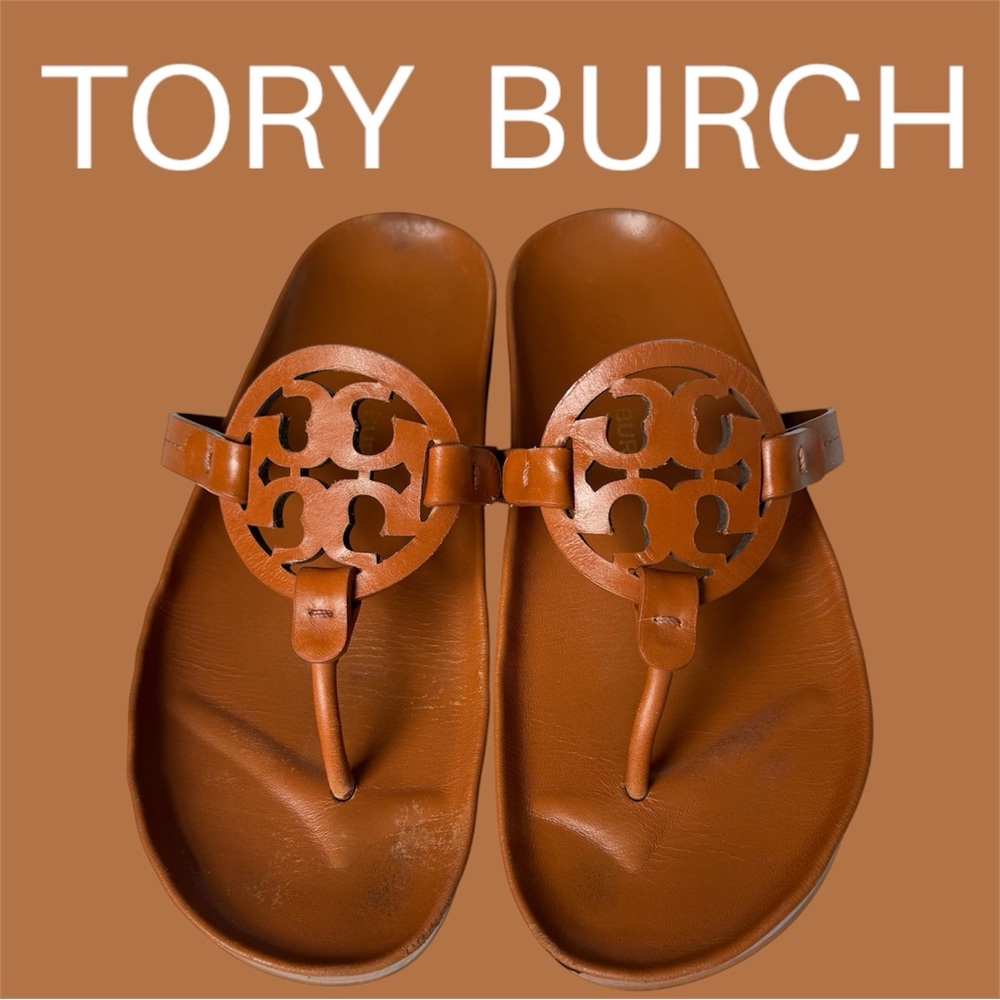 Tory Burch Miller Cloud Sandal in Bourbon Miele • Size 9